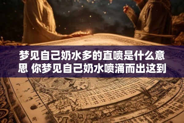 梦见自己奶水多的直喷是什么意思 你梦见自己奶水喷涌而出这到底是有什么含义