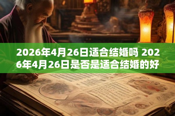 2026年4月26日适合结婚吗 2026年4月26日是否是适合结婚的好日子