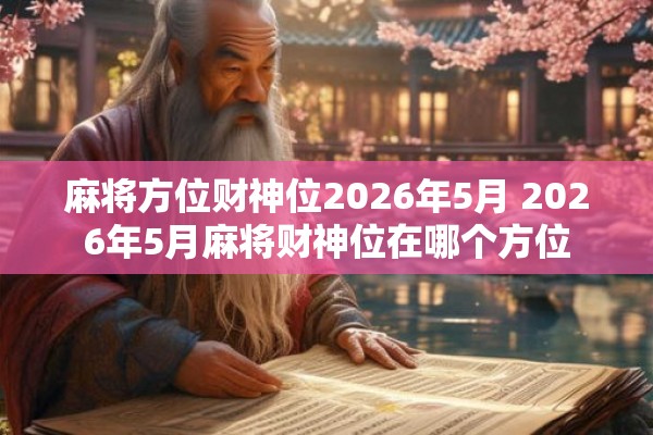 麻将方位财神位2026年5月 2026年5月麻将财神位在哪个方位 麻将方位财神位2026年5月 2026年5月麻将财神位在哪个方位
