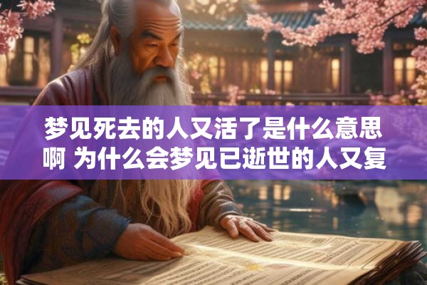 梦见死去的人又活了是什么意思啊 为什么会梦见已逝世的人又复活了呢