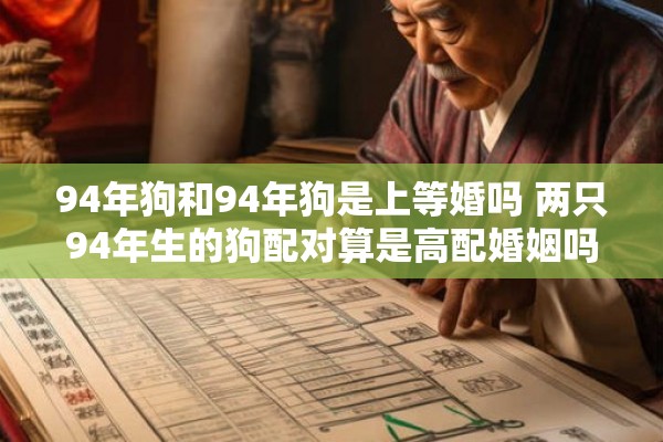 94年狗和94年狗是上等婚吗 两只94年生的狗配对算是高配婚姻吗