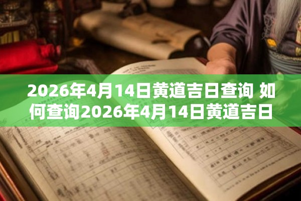 2026年4月14日黄道吉日查询 如何查询2026年4月14日黄道吉日