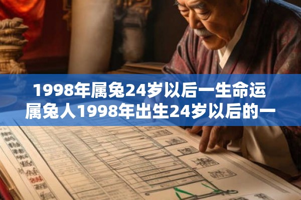 1998年属兔24岁以后一生命运 属兔人1998年出生24岁以后的一生命运如何