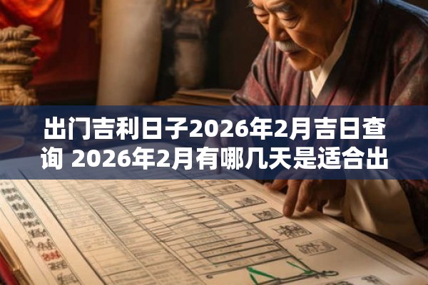 出门吉利日子2026年2月吉日查询 2026年2月有哪几天是适合出门的吉利日子