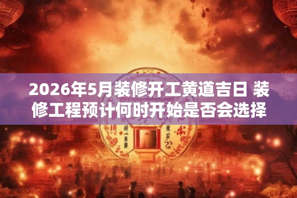 2026年5月装修开工黄道吉日 装修工程预计何时开始是否会选择2026年5月的黄道吉日进行开工