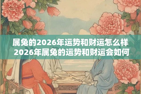 属兔的2026年运势和财运怎么样 2026年属兔的运势和财运会如何