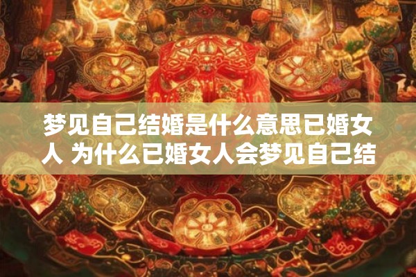 梦见自己结婚是什么意思已婚女人 为什么已婚女人会梦见自己结婚