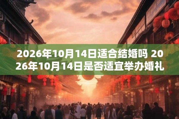 2026年10月14日适合结婚吗 2026年10月14日是否适宜举办婚礼 2026年10月14日适合结婚吗 2026年10月14日是否适宜举办婚礼