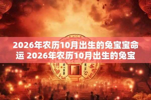 2026年农历10月出生的兔宝宝命运 2026年农历10月出生的兔宝宝的命运怎么样