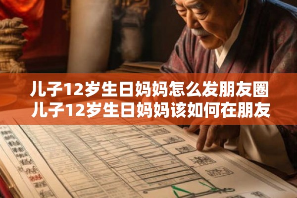 儿子12岁生日妈妈怎么发朋友圈 儿子12岁生日妈妈该如何在朋友圈中祝福