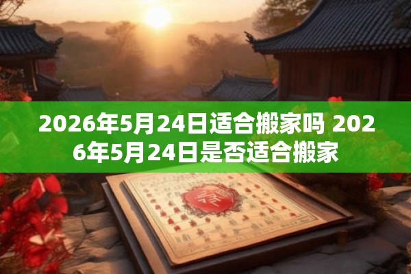 2026年5月24日适合搬家吗 2026年5月24日是否适合搬家