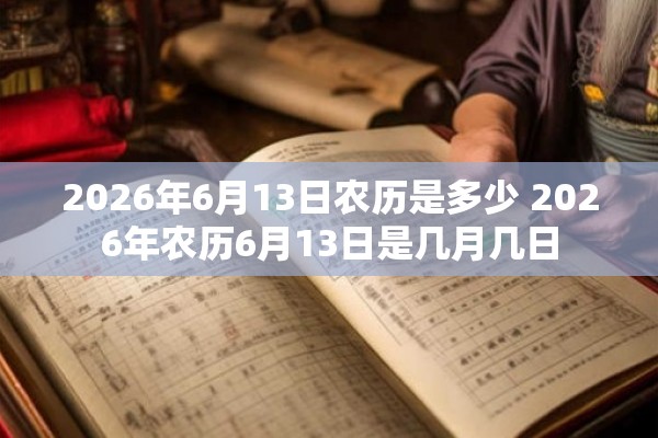 2026年6月13日农历是多少 2026年农历6月13日是几月几日 2026年6月13日农历是多少 2026年农历6月13日是几月几日