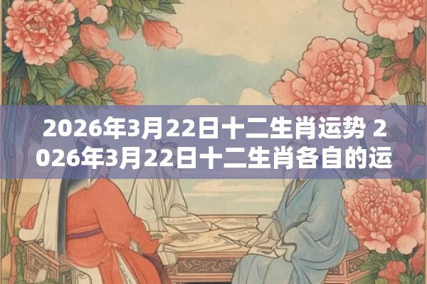 2026年3月22日十二生肖运势 2026年3月22日十二生肖各自的运势如何