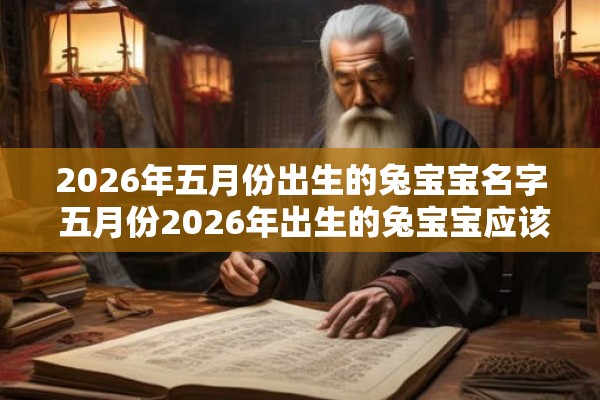 2026年五月份出生的兔宝宝名字 五月份2026年出生的兔宝宝应该取什么名字