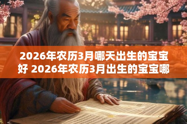 2026年农历3月哪天出生的宝宝好 2026年农历3月出生的宝宝哪天最好 2026年农历3月哪天出生的宝宝好 2026年农历3月出生的宝宝哪天最好