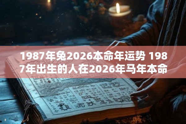 1987年兔2026本命年运势 1987年出生的人在2026年马年本命年的运势如何
