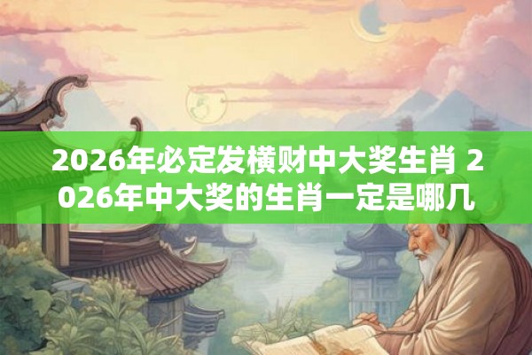 2026年必定发横财中大奖生肖 2026年中大奖的生肖一定是哪几个
