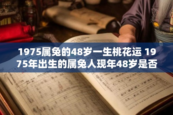 1975属兔的48岁一生桃花运 1975年出生的属兔人现年48岁是否有桃花运