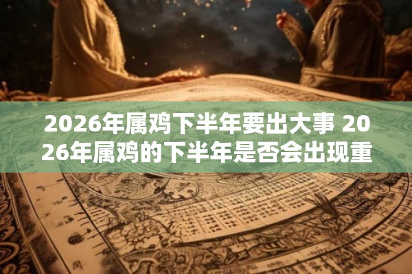 2026年属鸡下半年要出大事 2026年属鸡的下半年是否会出现重大事件