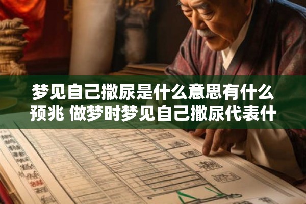 梦见自己撒尿是什么意思有什么预兆 做梦时梦见自己撒尿代表什么含义这是否暗示某种预兆 梦见自己撒尿是什么意思有什么预兆 做梦时梦见自己撒尿代表什么含义这是否暗示某种预兆