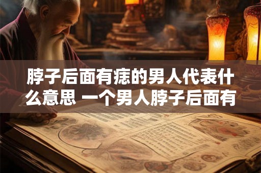 脖子后面有痣的男人代表什么意思 一个男人脖子后面有痣这意味着什么 脖子后面有痣的男人代表什么意思 一个男人脖子后面有痣这意味着什么