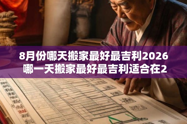 8月份哪天搬家最好最吉利2026 哪一天搬家最好最吉利适合在2026年8月份进行