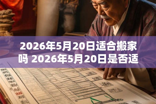 2026年5月20日适合搬家吗 2026年5月20日是否适合办理搬家手续 2026年5月20日适合搬家吗 2026年5月20日是否适合办理搬家手续