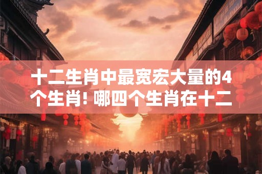 十二生肖中最宽宏大量的4个生肖! 哪四个生肖在十二生肖中具有最宽宏大量的特征