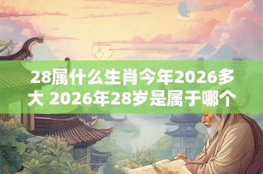 28属什么生肖今年2026多大 2026年28岁是属于哪个生肖该生肖的年龄应该是多少