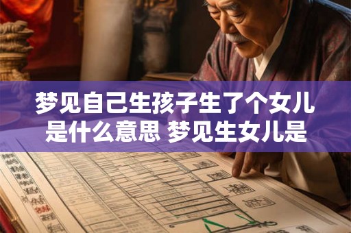 梦见自己生孩子生了个女儿是什么意思 梦见生女儿是什么含义