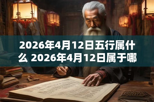 2026年4月12日五行属什么 2026年4月12日属于哪个五行 2026年4月12日五行属什么 2026年4月12日属于哪个五行
