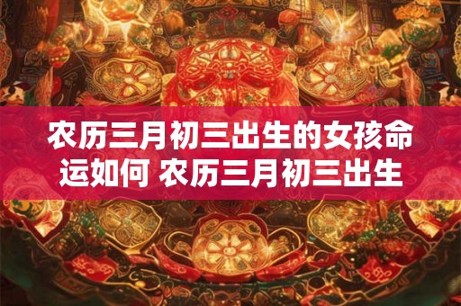 农历三月初三出生的女孩命运如何 农历三月初三出生的女孩命运如何会受到什么影响