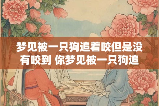 梦见被一只狗追着咬但是没有咬到 你梦见被一只狗追着咬却没有咬到是否意味着什么