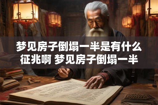 梦见房子倒塌一半是有什么征兆啊 梦见房子倒塌一半是否具有特殊的象征意义