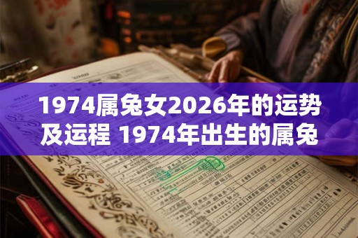 1974属兔女2026年的运势及运程 1974年出生的属兔女在2026年的运势和事业发展上会有怎样的变化