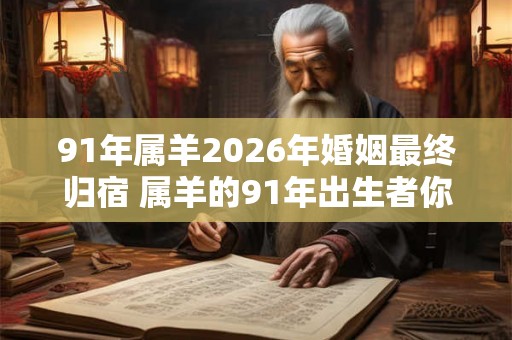 91年属羊2026年婚姻最终归宿 属羊的91年出生者你的2026年是否能够找到婚姻归宿