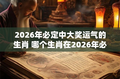 2026年必定中大奖运气的生肖 哪个生肖在2026年必定中大奖运气 2026年必定中大奖运气的生肖 哪个生肖在2026年必定中大奖运气