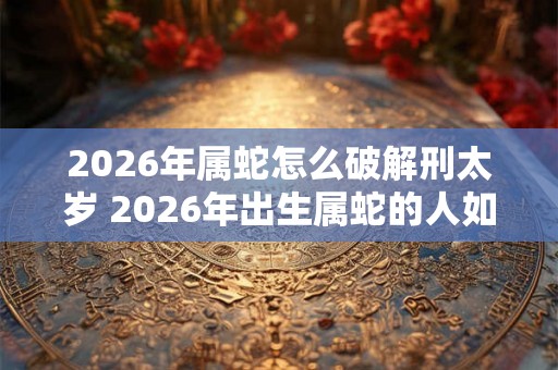 2026年属蛇怎么破解刑太岁 2026年出生属蛇的人如何化解太岁之煞的影响