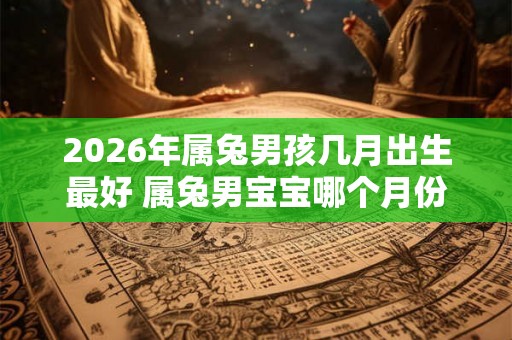 2026年属兔男孩几月出生最好 属兔男宝宝哪个月份出生最好适合2026年出生的宝宝