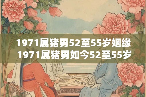 1971属猪男52至55岁姻缘 1971属猪男如今52至55岁婚姻状况如何