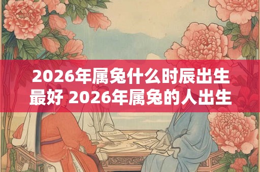 2026年属兔什么时辰出生最好 2026年属兔的人出生在哪个时辰最好