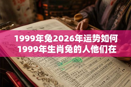 1999年兔2026年运势如何 1999年生肖兔的人他们在2026年的运势如何呢 1999年兔2026年运势如何 1999年生肖兔的人他们在2026年的运势如何呢