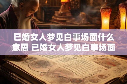 已婚女人梦见白事场面什么意思 已婚女人梦见白事场面代表什么含义 已婚女人梦见白事场面什么意思 已婚女人梦见白事场面代表什么含义