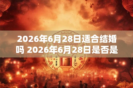 2026年6月28日适合结婚吗 2026年6月28日是否是一个适合结婚的日期