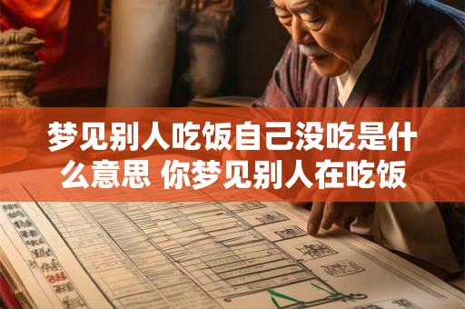 梦见别人吃饭自己没吃是什么意思 你梦见别人在吃饭而你自己没有这是有什么含义