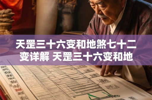 天罡三十六变和地煞七十二变详解 天罡三十六变和地煞七十二变有什么详细的解释