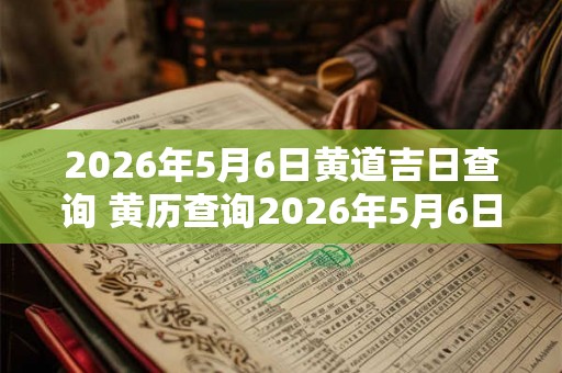 2026年5月6日黄道吉日查询 黄历查询2026年5月6日是什么黄道吉日