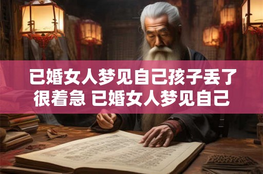 已婚女人梦见自己孩子丢了很着急 已婚女人梦见自己孩子丢失这是怎么回事