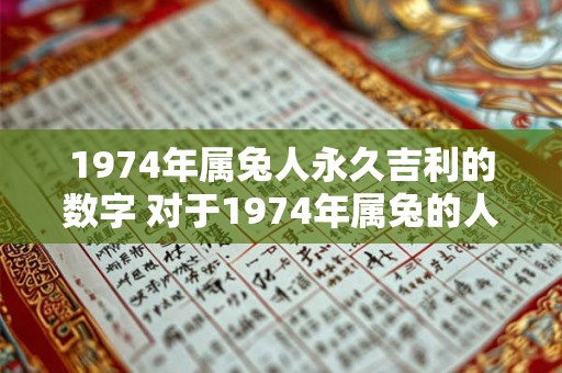 1974年属兔人永久吉利的数字 对于1974年属兔的人来说哪个数字是永久吉利的 1974年属兔人永久吉利的数字 对于1974年属兔的人来说哪个数字是永久吉利的