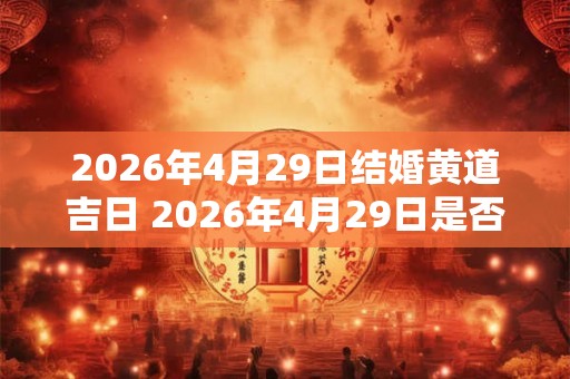 2026年4月29日结婚黄道吉日 2026年4月29日是否有黄道吉日适合结婚